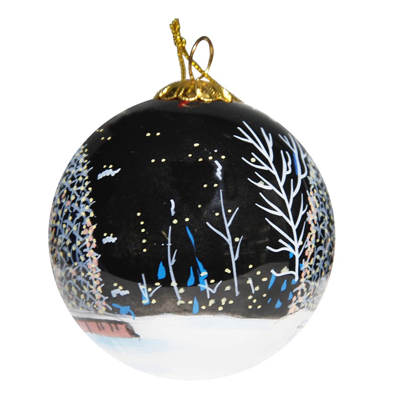 Art Studio Company Hand Painted Glass Christmas Ornament - Arch