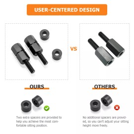 WEISEN For 2024 Can-Am Maverick R CNC Laser Cut 2" Seat Riser Brackets Seat Lift Kit