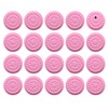 Happyupcity 20PCS Pink Plastic Flower Shape Eyelash Glue Holder Dispenser