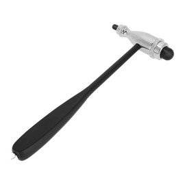 Neurological Reflex Hammer, Trömner Neurological Reflex Hammer, Reflex Hammer with Brush and Needle, Reflex Hammer for Skin Reflexes and Surface Reactions, Black