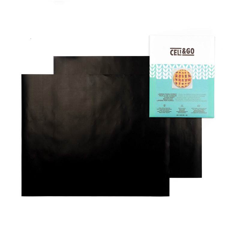 CELI&GO Oven Liner 2 Baking Mats Reusable Washable Non Stick