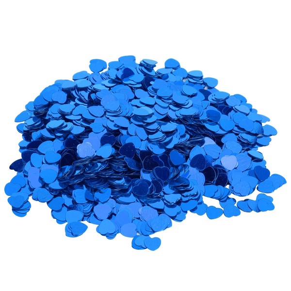 3000 Tissue Paper, Heart-shaped Confetti, Confetti and Sequins, Sprinkles, Thin and Light, Parties, Events, Weddings, Birthdays, Year-end Parties, Celebrations (Blue)