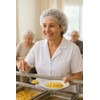 CocoAtlas Disposable Bouffant Caps, 21 inch Hair Nets, 100 Pack,