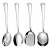 4 Pcs Serving Spoons Large Serving Spoon Slotted Spoons Serving
