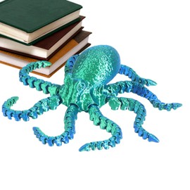 Wezalget 3D Printed Octopus Toy | 3D Printed Octopus Fidget Toy Articulated Octopus Figurine Toy Animal Model Octopus Toy Sea Creature Toy Home Decoration | for Kids Adults