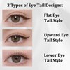 2 PCS Rotating Eyeliner Stamp Pen, Winged Eyeliner Stamp for