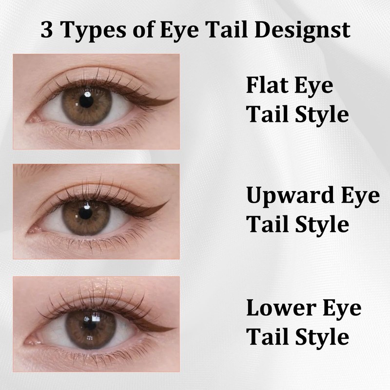 2 PCS Rotating Eyeliner Stamp Pen, Winged Eyeliner Stamp for