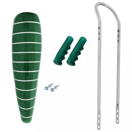 OG Lowrider 20" LOWIRDER SPARKLE GREEN STRIPE BANANA SEAT W/SISSY BAR & GRIPS FOR 20" BIKE