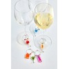 Prodyne MiVino Wine Glass Charms, Colorful Cocktail Theme, Set of