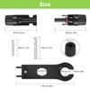 LEPITERY MC4 Solar Connectors 30 Pairs/60pcs Solar Panel Cable Connectors