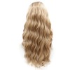 SERENEWIG 24" Long Ombre Blonde Wavy Synthetic Lace Front Wigs