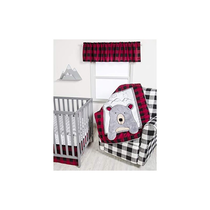 Trend Lab Red and Black Buffalo Check Hamper Sets, Multi