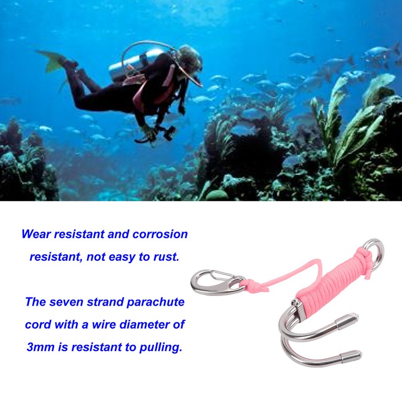 Drift Hook Scuba Diving Double Dual Stainless Steel Drift Hook