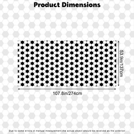 MEUTL Football Birthday Party Decoration Tablecloth, 2-Pack Green Soccer Field Tablecloth, PE Plastic 130x220cm Table Cover for World Cup, Birthday & Sports Events (White Black)