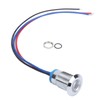 4 Sets PreWired Round LEDs Waterproof 2Color Indicator Lights Common