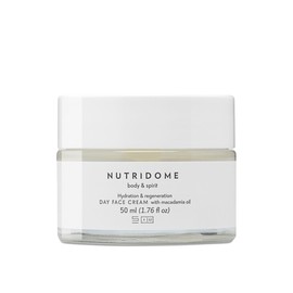 Nutridome Face Cream Day Cream Moisturising Cream for Face Anti-Wrinkle Cream with Macacamia and Argan Oil Goat Milk Aloe Extract Moisturising Cream Anti-Ageing 50 ml