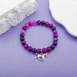 MollyQueen Horse Gifts for Women,Horse Jewelry for Women,Horse Bracelet,Horse Gifts,Birthday Gifts,Christmas gifts (Purple Horse Bracelet)