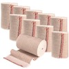 Vakly Elastic Bandage Wrap Rolls with Self-Closure [Pack of 10]