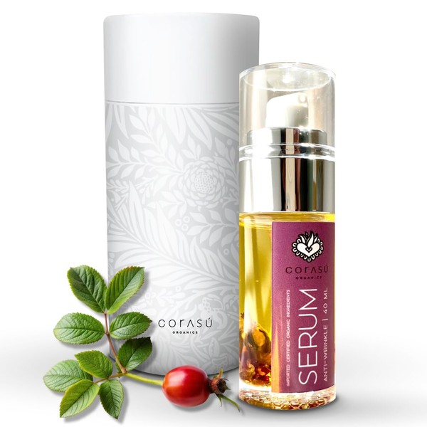 CORAS SRUM facial antiarrugas 40ml 100 NATURAL ORGNICO Con rosa