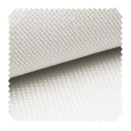 NOVELY® GRANA Mottled Woven Fabric Furniture Fabric Slightly Coarse Woven Oxford Weave Durable Elegant Sold by the Metre 1 Running Metre (01 White)