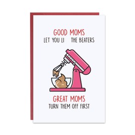 Ithmahco Funny Mothers Day Card, Mothers Day Card for Wife, Happy Mother's Day Card from Husband, Mothers Day Gifts From Daughter, Mothers Day Cards Funny