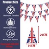 Union Jack Flags Bunting Banner with 30pcs Triangular British Flag,10m/32.8ft