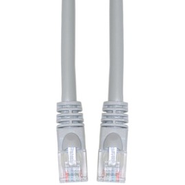 Cat6 Ethernet Crossover Cable, Snagless/Molded Boot, Gray, 25 Feet, 1 Pack (ED699253)