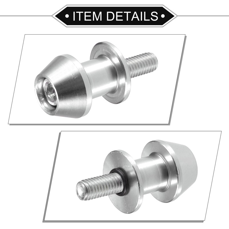 VekAuto 1 Pair Swingarm Spools, 8mm M8x1.25 CNC Swing Arm