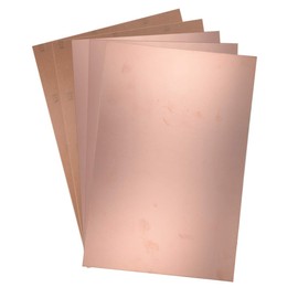 sourcing map One-sided copper-clad laminate circuit board, bakelite, 300 x 200 mm, 11.81 x 7.87 inches, 1.5 mm thick, DIY prototype PCB board, name plate, 5 pieces