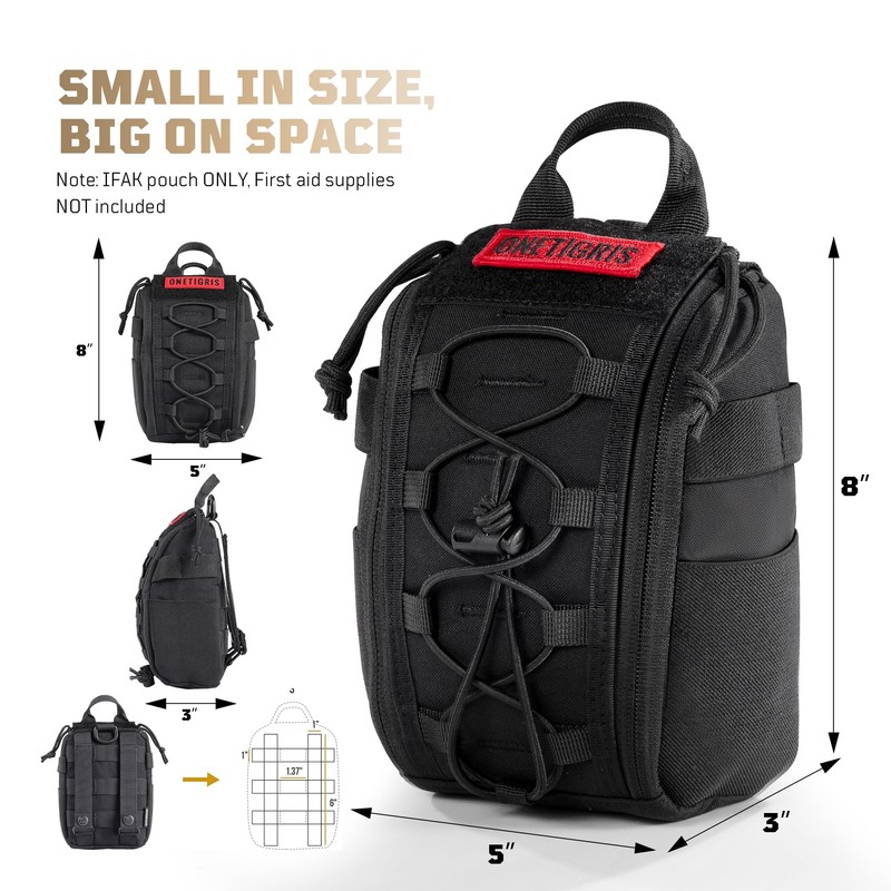 ONETIGRIS IFAK Molle Pouch - Tactical First Aid Bag Medical
