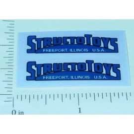 Structo Pair Structo Toys Blue Door Logo Stickers ST-083