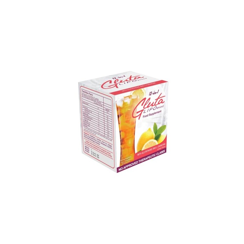GlutaLipo 12-IN-1 LEMON FLAVOR, 10 Sachets