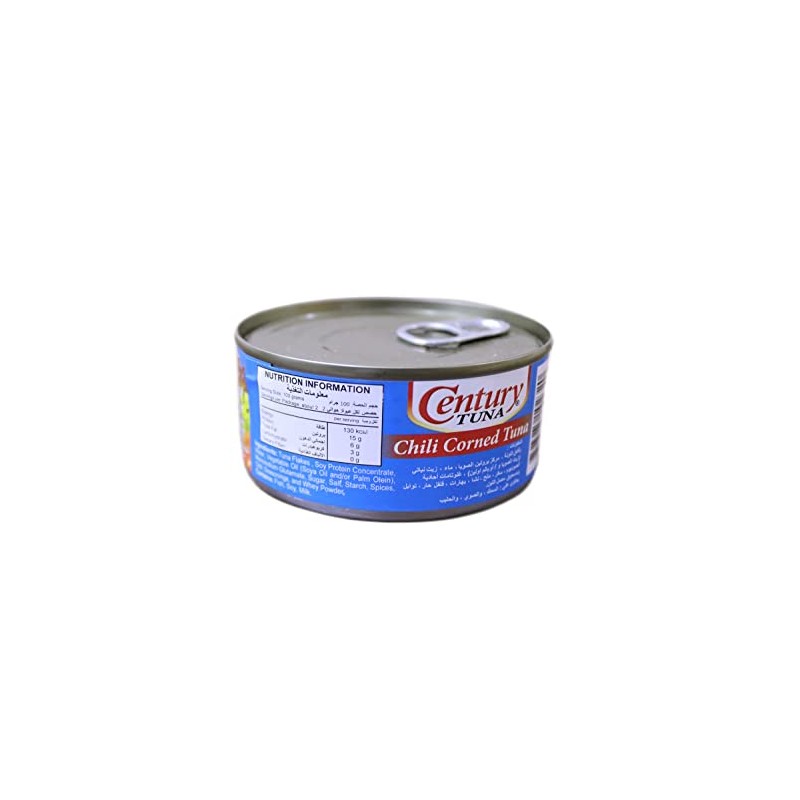 Century Light Chili Corned Tuna (6 Pack, Total of 38.4oz)