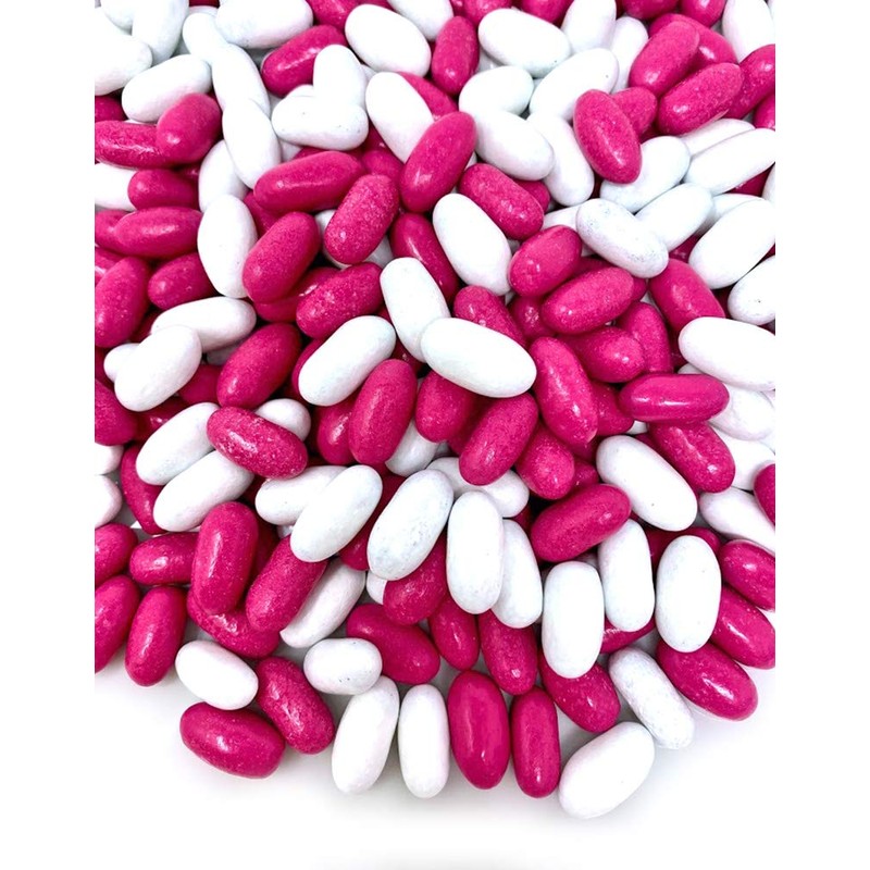 SweetGourmet Licorice Pastels, Pink and White Candy Coated Licorice Bites