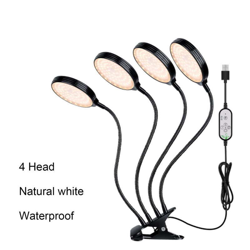 60W 4 Head LED Plant Growing Lights USB Power Supply