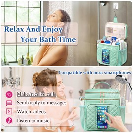 Romenrita Large Toiletry Bag for Women Men,Waterproof Portable Shower Caddy for College Dorm,Bathroom Bag, Quick Dry Shower Bag Hanging Toiletry Bags for For Full Sized Toiletries And Cosmetics