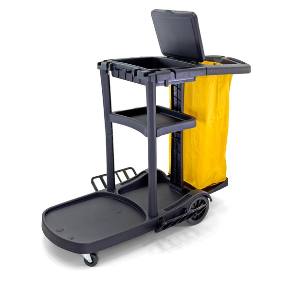 Farag Janitorial Commercial Housekeeping cart Janitorial cart with Cover and