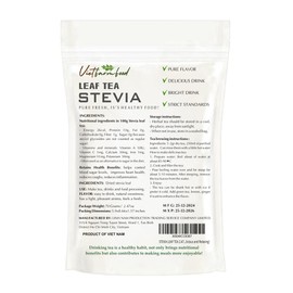 STEVIA LEAF TEA 2.47 Oz (70g) VIETFARMFOOD:Natural pure dried herbs are used for making drinks and cooking ingredients. Drinking tea is a healthy habit that makes meals delicious and relaxing