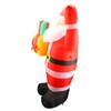 4.92ft Inflatable Outdoor Santa Decoration with Built in LEDs for