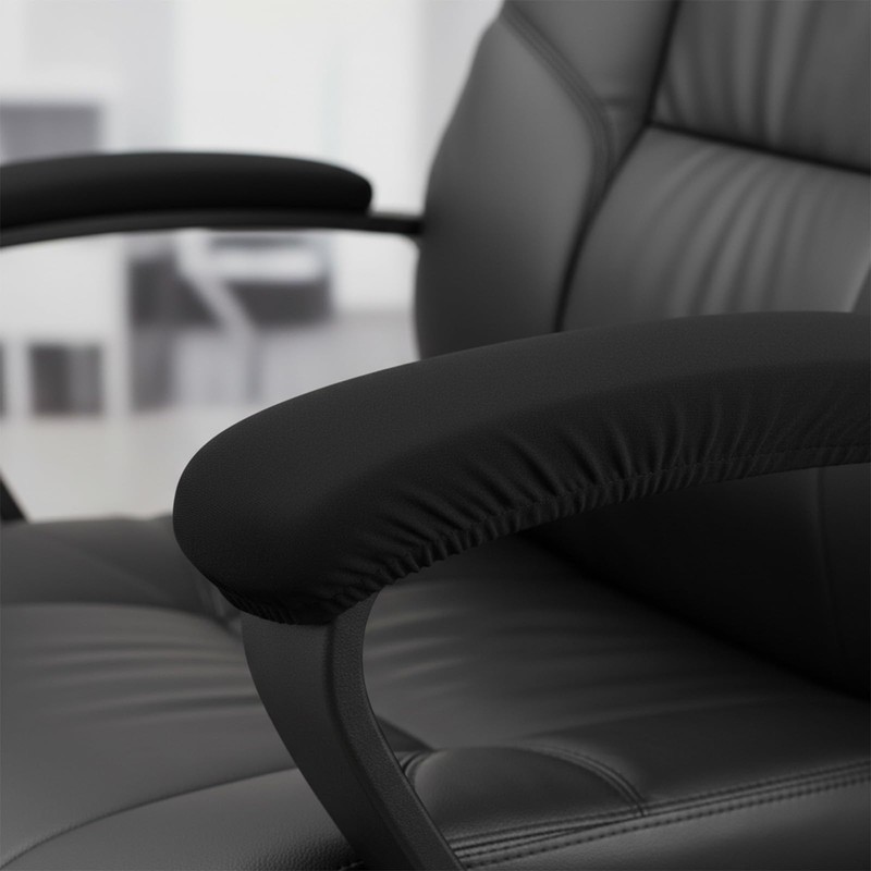 Guduling 2-Pack Arm Rest Pads for Office Chairs,Black Computer Chair