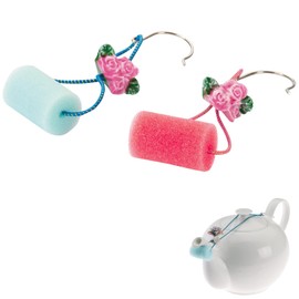 Westmark Set of 3 Teapots, Butterfly, Foam/Ceramic/Metal Teapot, 152722E3