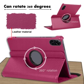 SWEIMEN Case for Honor Pad X8 Pro/Honor Pad X9 11.5 Inch Tablet, PU Leather Case 360° Rotatable Multi-Angle Protection Stand Protective Case