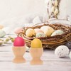 Toddmomy 24Pcs Wooden Egg Cups Easter Egg Cup Wood Egg