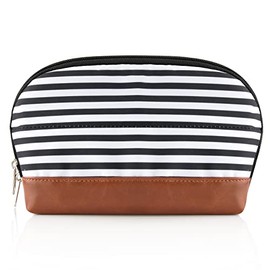 Ethereal Large Makeup Pouch, Handy Makeup Bag for Purse, Travel Makeup Pouch, Makeup Accessories Organizer, Stripe