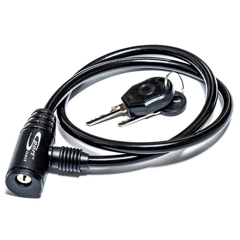 Sport DirectTM Bicycle LED Cable Lock 6mm x 76cm