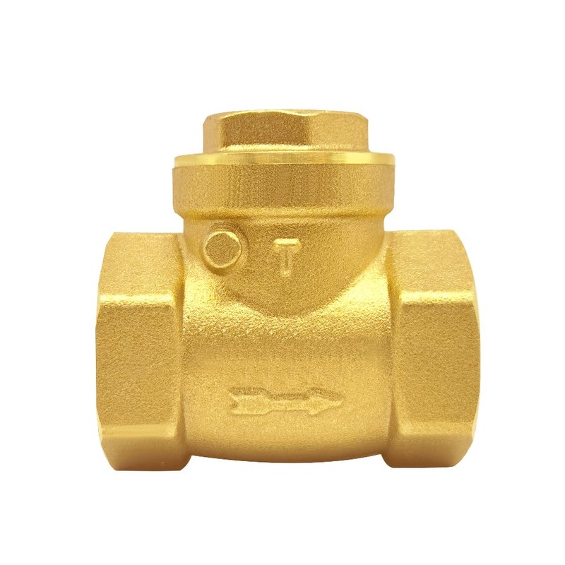Joywayus 1/2” Female Thread Brass Horizontal Check Valve DN15 One-Way