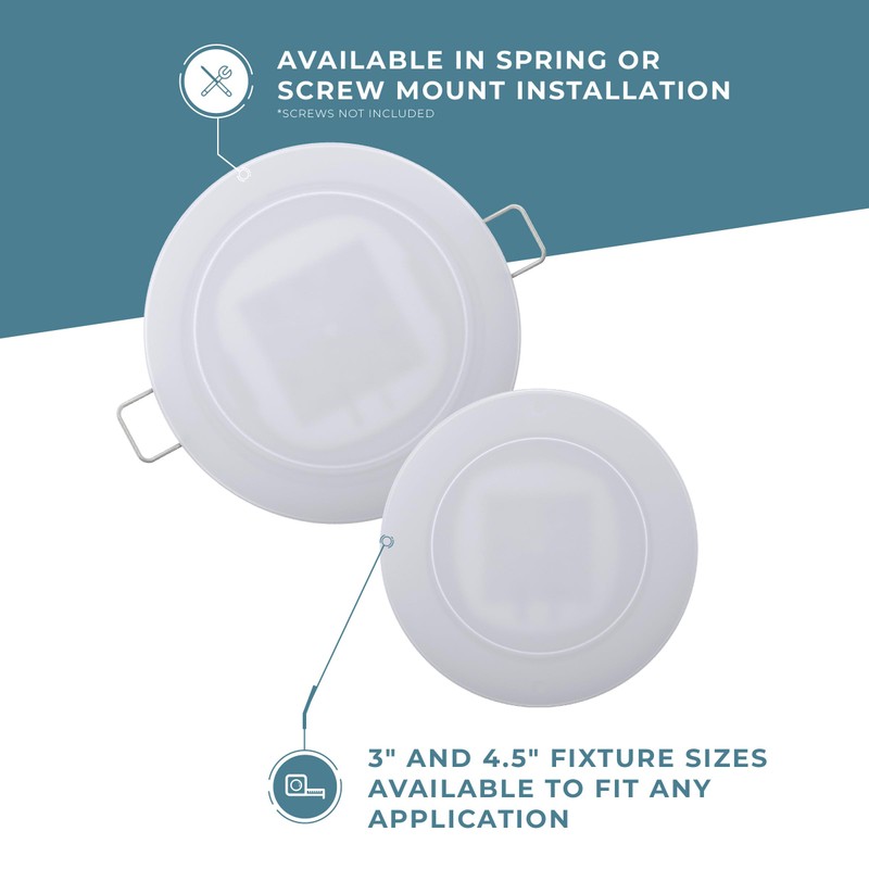 Manufacturers' Select Radiance RV, Marine 12V LED Overhead Ceiling Puck