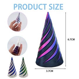 AYNKH 3 x 3D Printed Spinning Toy, Stress Relief Toy for Children, Holiday Gift