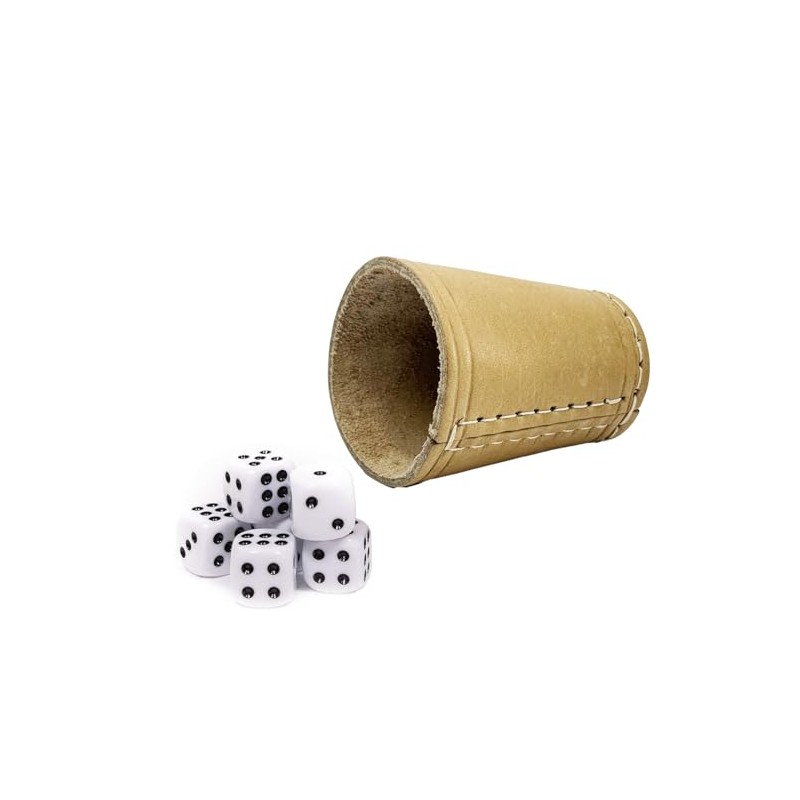 Dice Cup with 6 Dice in Set of 2 -