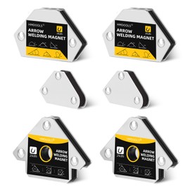Welding Magnets Small Set,6 Pieces Welding Magnetic and Clamps Holder 25LB & 10LB,2Pcs Arrow,2Pcs Hexagon,2Pcs Mini,Power Welding Accessories and Tools,Welding for Car,Angle Magnets for Welding